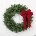 Pre-Lit Battery Operated Mossy Cashmere Pine Artificial Christmas Wreath - 32" - Clear Led Lights