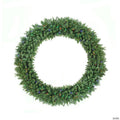 Pre-Lit Buffalo Fir Commercial Artificial Christmas Wreath - 5-Foot  Multi LED Lights