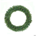 Pre-Lit Buffalo Fir Commercial Artificial Christmas Wreath - 6' - Multicolor LED Lights