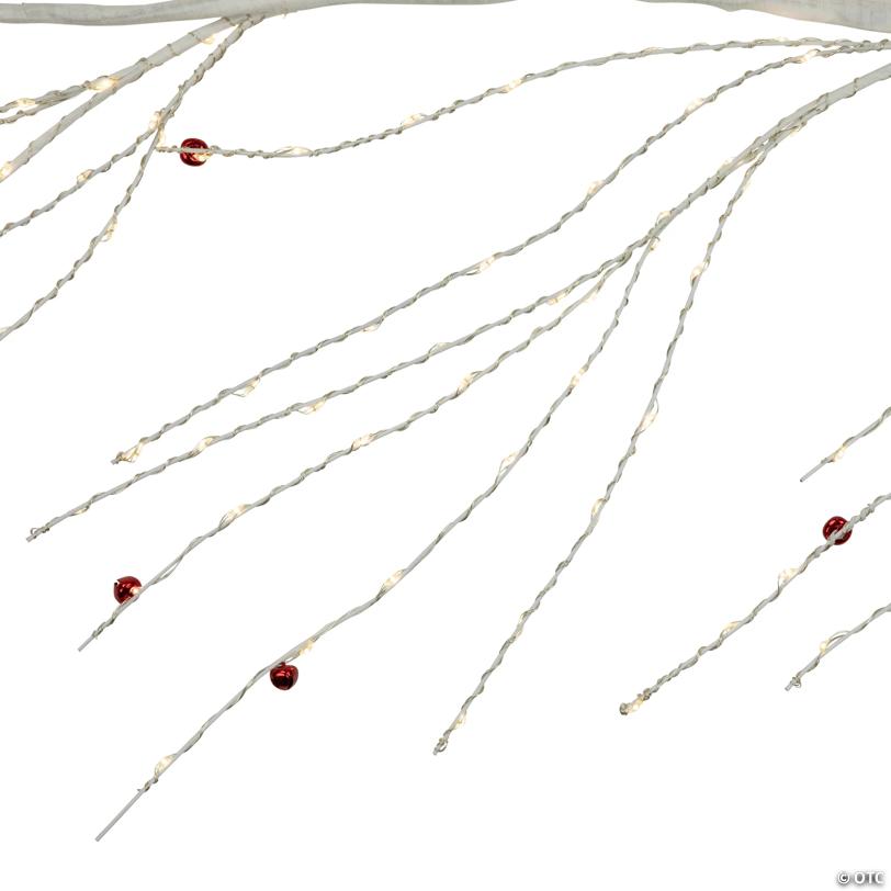 Pre-Lit Christmas Garland with Jingle Bells - 6' X 6" - Warm White Lights