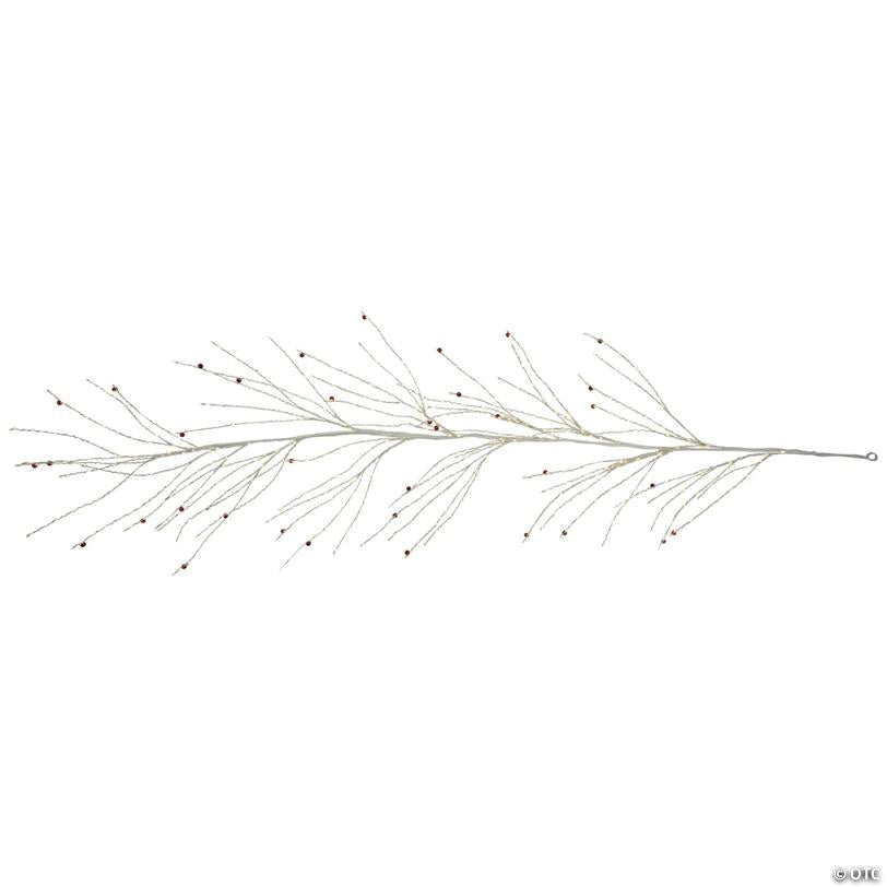 Pre-Lit Christmas Garland with Jingle Bells - 6' X 6" - Warm White Lights