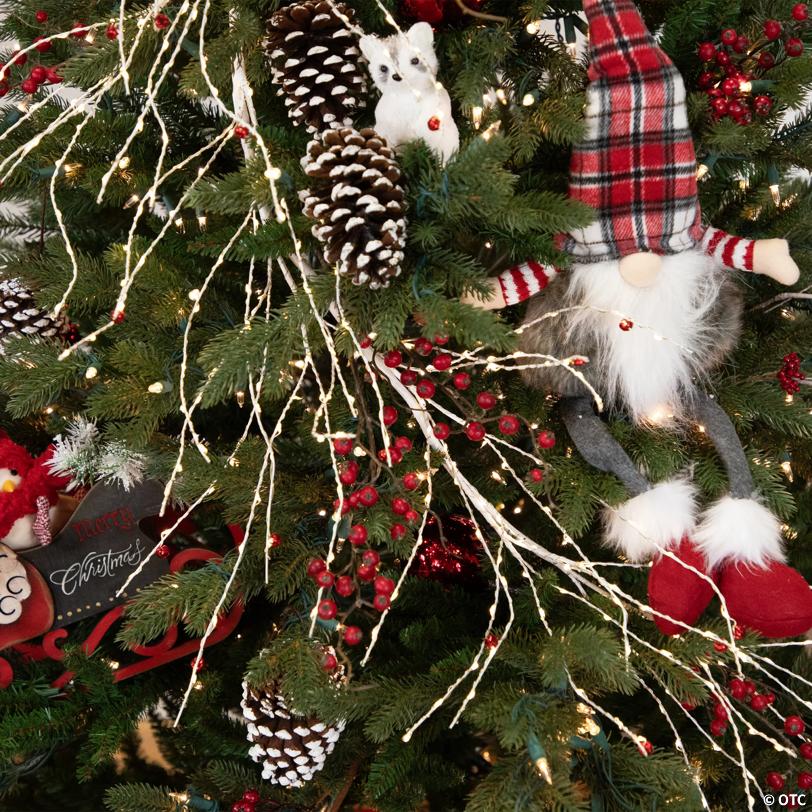 Pre-Lit Christmas Garland with Jingle Bells - 6' X 6" - Warm White Lights