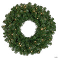 Pre-Lit Deluxe Windsor Pine Artificial Christmas Wreath - 36-Inch  Clear Lights