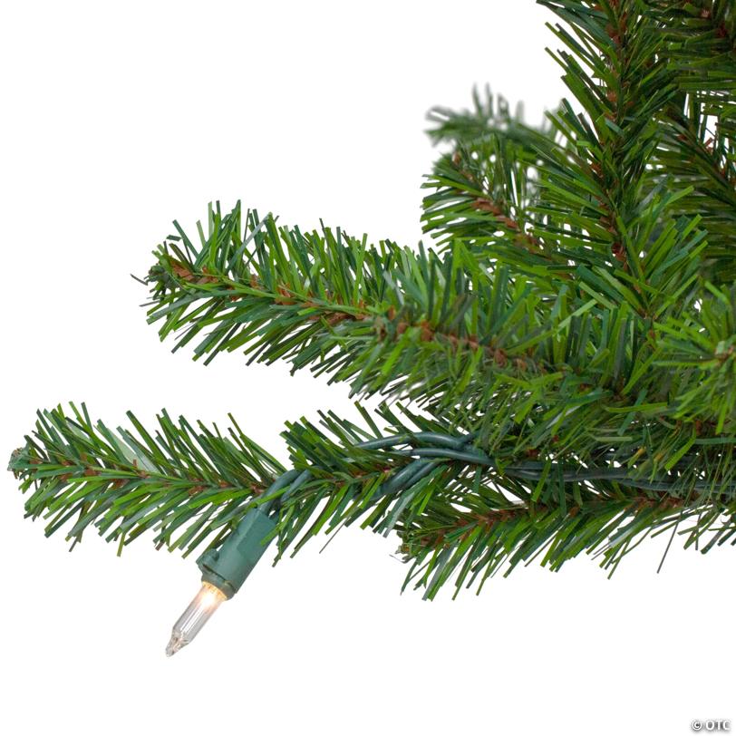 Pre-Lit Medium Alpine Artificial Christmas Tree - 4' - Clear Lights