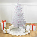 Pre-Lit Medium White Iridescent Pine Artificial Christmas Tree - 3' - Blue Lights