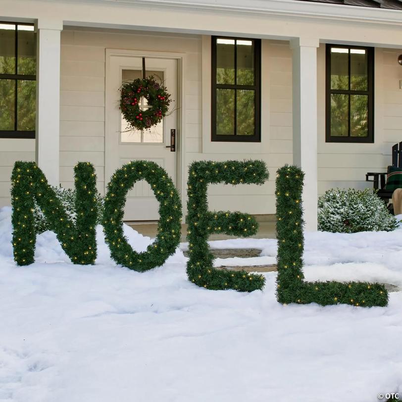 Pre-Lit Noel Artificial Pine Christmas Yard Decoration - 5.5'