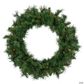 Pre-lit Chatham Pine Artificial Christmas Wreath  24-Inch  Multi-Color Lights