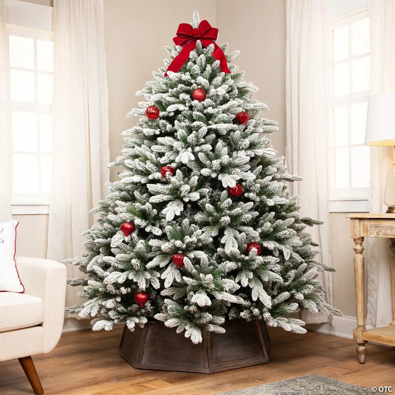Real Touch™️Mountain Pearl Flocked Artificial Christmas Tree - 6.5' - Unlit