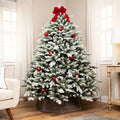 Real Touch™️Mountain Pearl Flocked Artificial Christmas Tree - 6.5' - Unlit