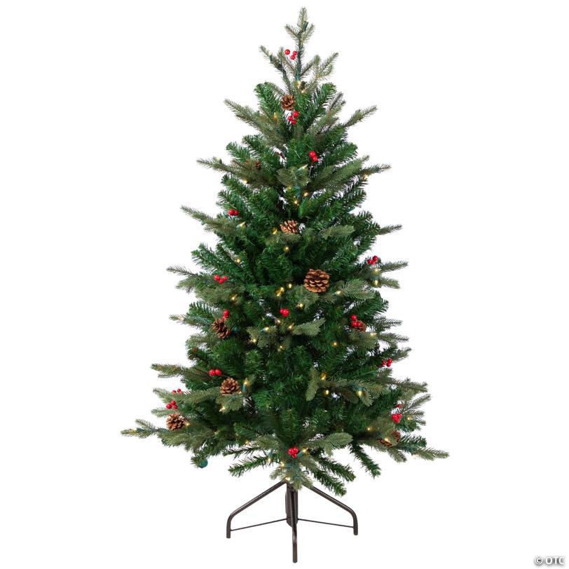 Real Touch™️Pre-Lit MiPropered Noble Spruce Artificial Christmas Tree - 4.5' - Warm White