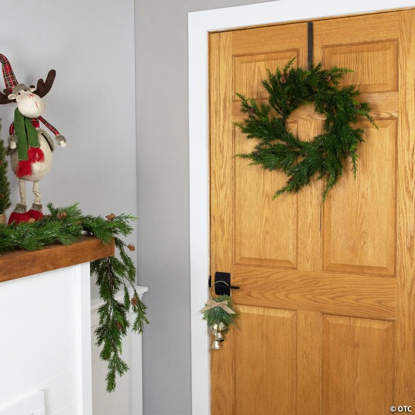 Real Touch™️ Cypress and Pinecone Artificial Christmas Wreath  - 24" - Unlit
