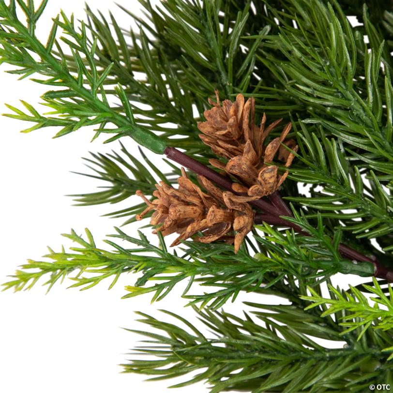 Real Touch™️ Cypress and Pinecone Artificial Christmas Wreath  - 24" - Unlit