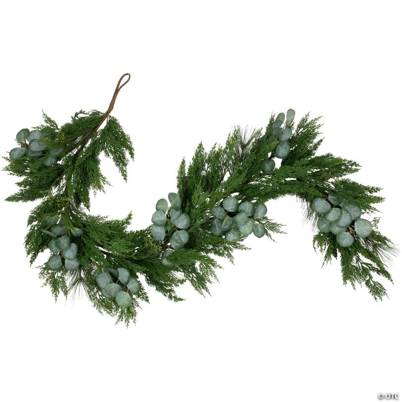 Real Touch™️ Eucalyptus and MiPropered Pine Artificial Christmas Garland - 6' Proper 8" - Unlit