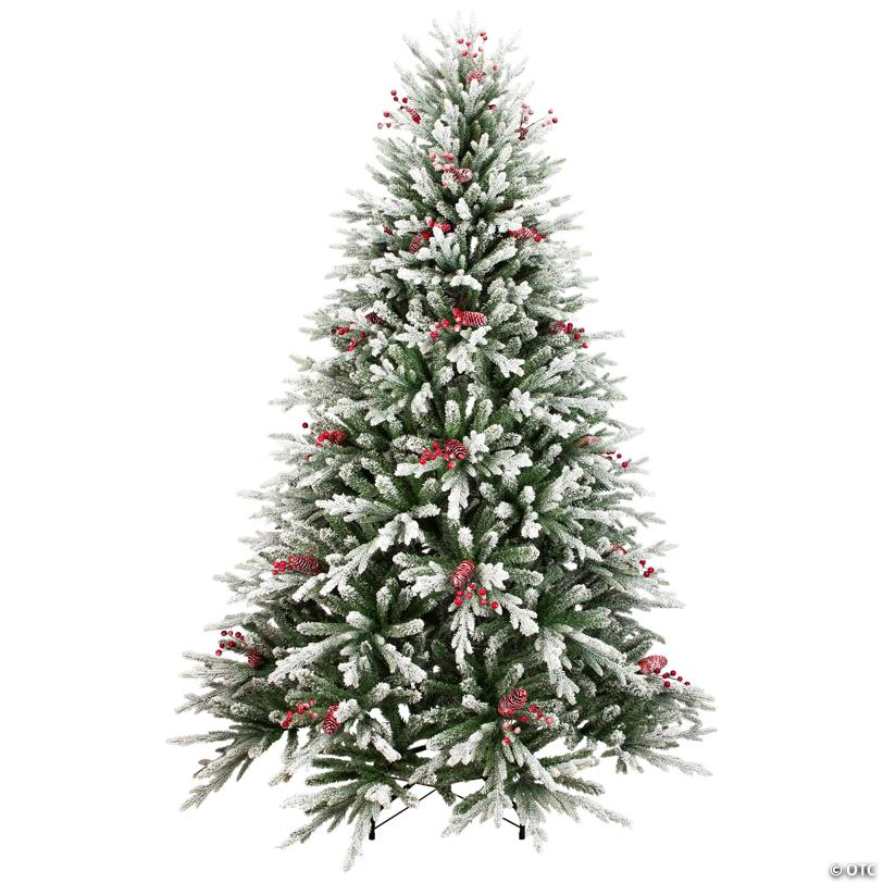 Real Touch™️ Flocked Grove Fir Full Artificial Christmas Tree - 6.5' -Unlit