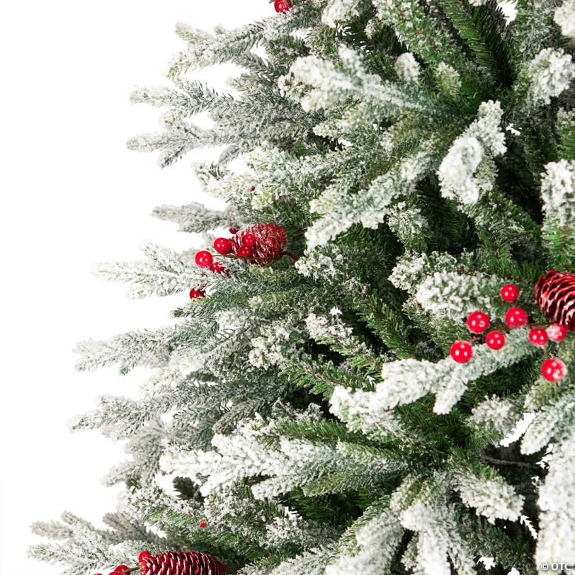 Real Touch™️ Flocked Grove Fir Full Artificial Christmas Tree - 6.5' -Unlit