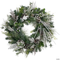 Real Touch™️ Frosted Pinecones and Berries Christmas Wreath - 36" - Unlit