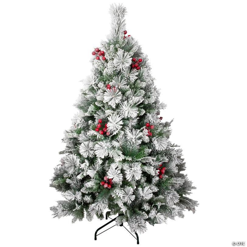 Real Touch™️ Full Heavily Flocked Whittaker Spruce Artificial Christmas Tree - 5' -Unlit