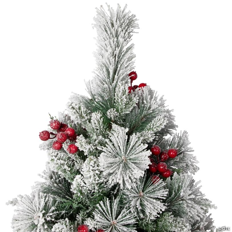 Real Touch™️ Full Heavily Flocked Whittaker Spruce Artificial Christmas Tree - 5' -Unlit