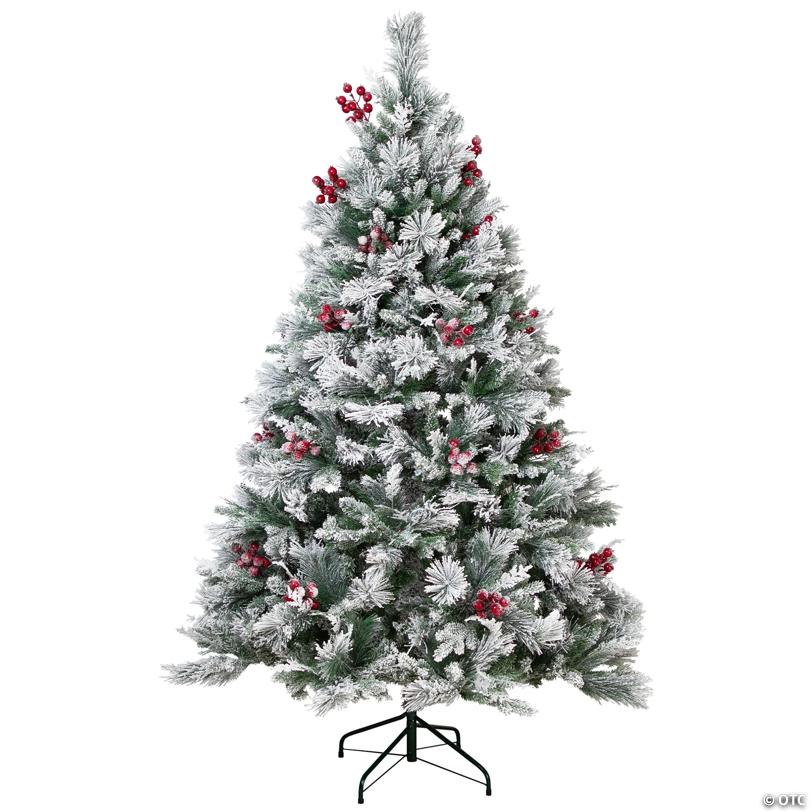 Real Touch™️ Heavily Flocked Whittaker Spruce Full Artificial Christmas Tree - 6.5' -Unlit