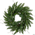 Real Touch™️ Iced Cedar Artificial Christmas Wreath  - 24" - Unlit