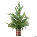 Real Touch™️ Potted Iced Cedar Artificial Christmas Tree - 24" - Unlit