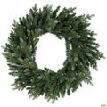 Real Touch™️ Pre-Lit Blue Spruce Artificial Christmas Wreath - 24" - Clear Lights