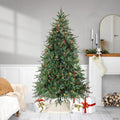 Real Touch™️ Pre-Lit Medium Hunter Fir Artificial Christmas Tree - 7.5' - Multicolor Lights
