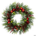 Real Touch™ Berries  Pinecones and Ornaments Artificial Christmas Wreath - 36" - Unlit