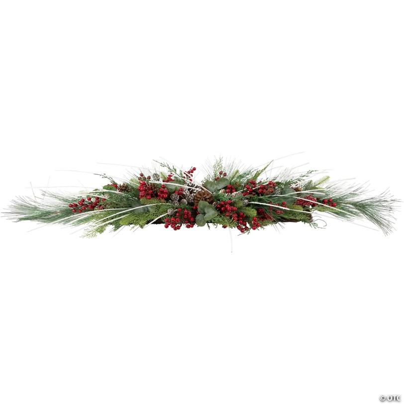 Real Touch™ Berries and Birch Twigs Artificial Pine Christmas Swag - 62" - Unlit