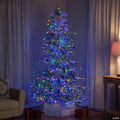 Real Touch™ Elite Pre-Lit Flocked Calgary Pine IPT Artificial Christmas Tree - 6' Dual Color LED