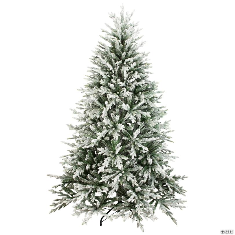 Real Touch™ Medium Flocked Snowcap Grove Fir Artificial Christmas Tree - 6.5' - Unlit