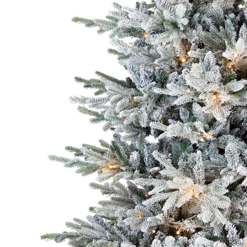 Real Touch™ Pre-Lit Flocked Grand Teton Pine Artificial Christmas Tree - 7.5' Warm White LED