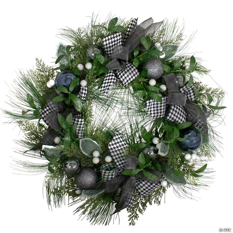 Real Touch™ Winter Foliage and Berries Artificial Christmas Wreath - 24" - Unlit