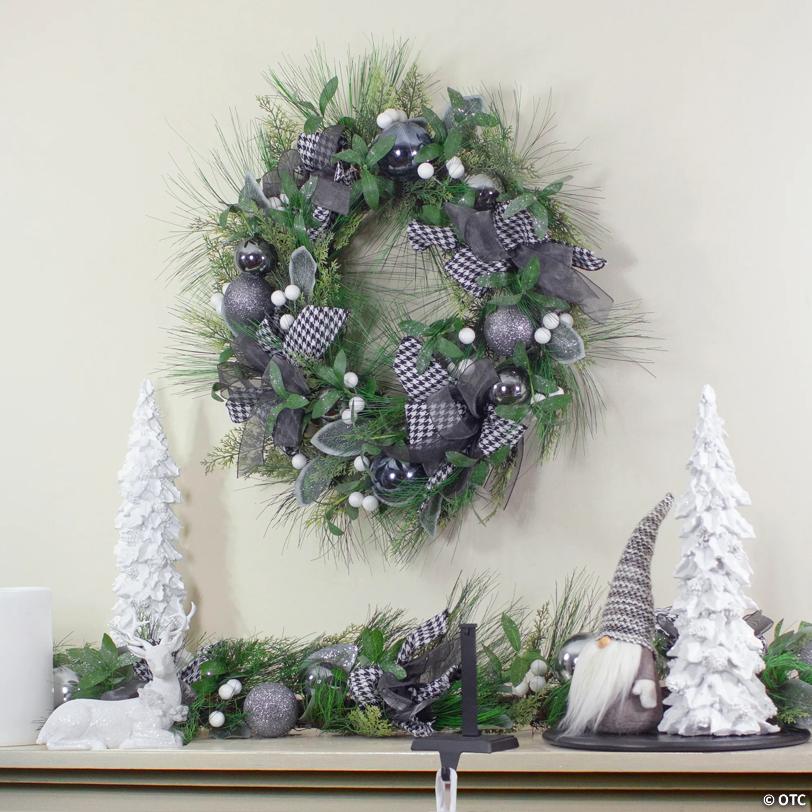 Real Touch™ Winter Foliage and Berries Artificial Christmas Wreath - 24" - Unlit