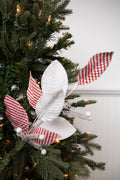 22” Candy Stripe Leaf Spray