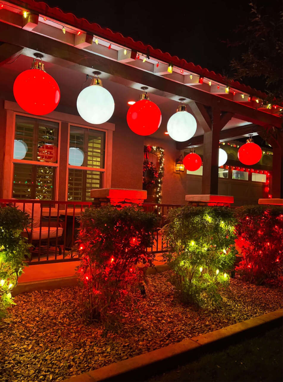 HoliGlow Inflatable LED Ornament - 20" Red