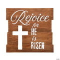 Rejoice for He Is Risen Wall Sign
