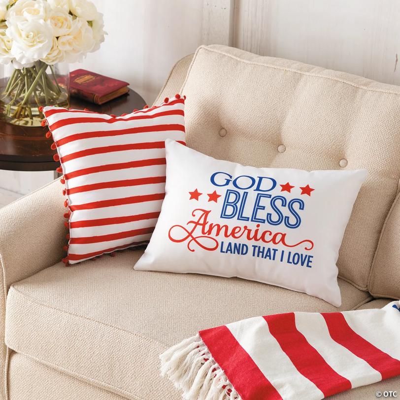 Religious Patriotic Pillow Set