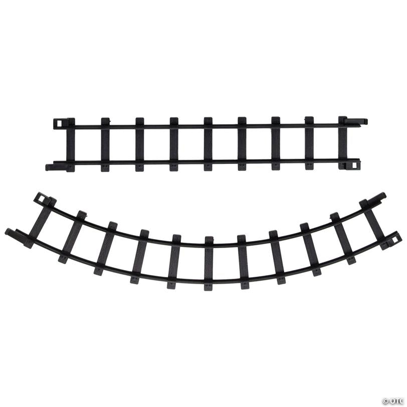 Replacement Christmas Train Set Track Pieces - Black - Pack of 12