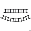 Replacement Christmas Train Set Track Pieces - Black - Pack of 12