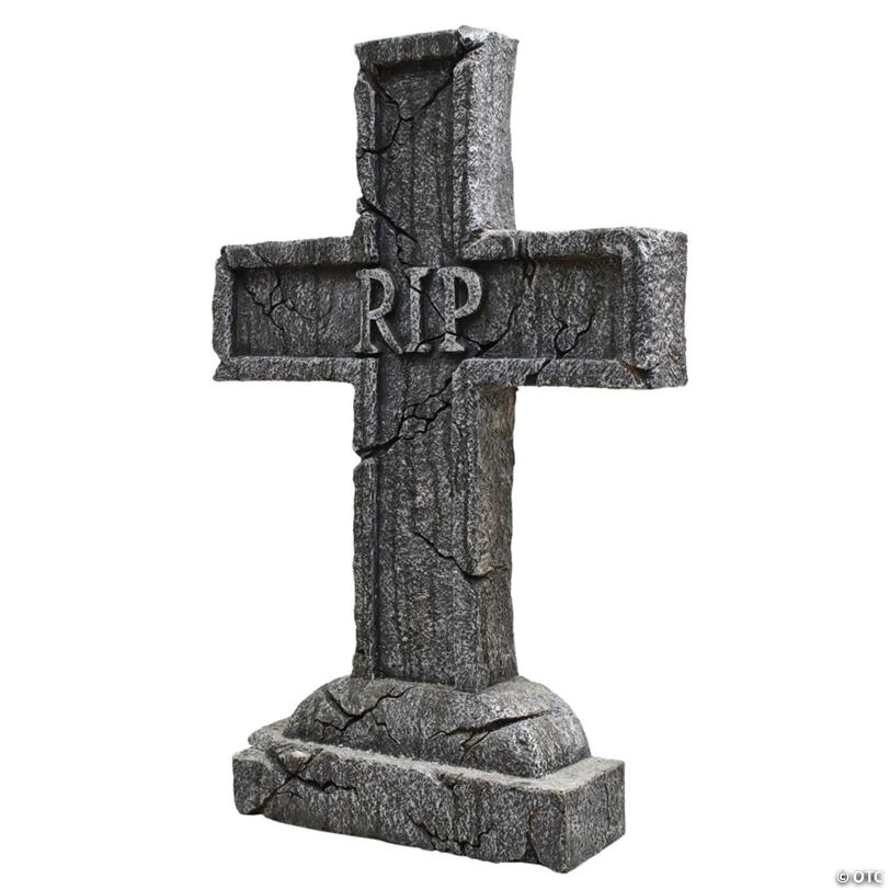 Rest in Peace" Cross Tombstone