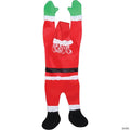 Santa Hanging from Gutter