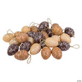 Set of 27 Brown and Beige Spring Easter Egg Ornaments 2.25
