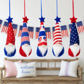 Set of 5 Patriotic 4th of July Americana Gnome Ornaments 6.5