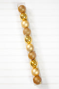 10pc Shatterproof Ornament Box - Light Gold