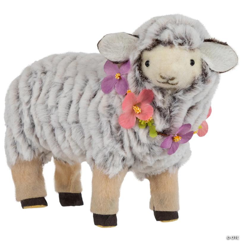 Sheep Wearing Flower Necklace Easter Decoration - 8