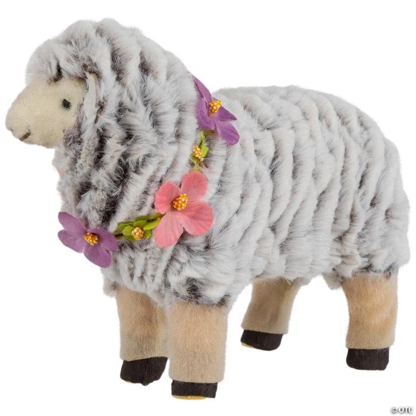 Sheep Wearing Flower Necklace Easter Decoration - 8