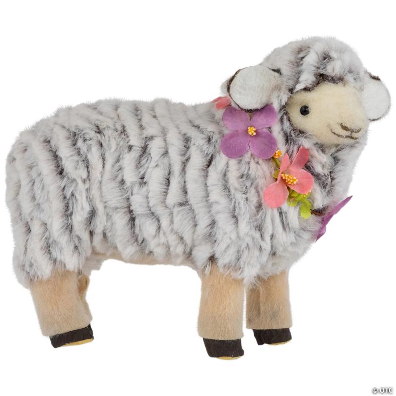 Sheep Wearing Flower Necklace Easter Decoration - 8
