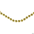 Shiny Round Beaded Commercial Christmas Garland - 33' Proper .25" - Gold - Unlit