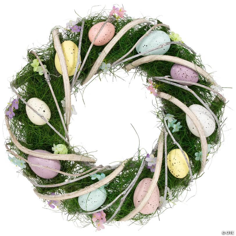 Speckled Eggs and Spring Flowers Easter Wreath - 15